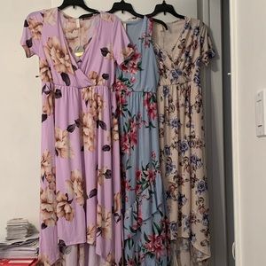 Lot of 3 Pinkblush Maternity Dresses! Size Medium